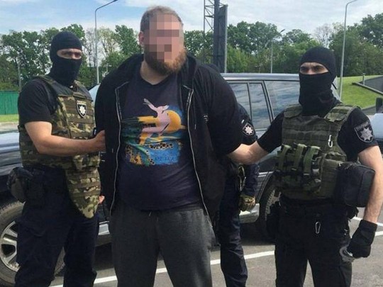 Дмитрий Слепченко во время задержания