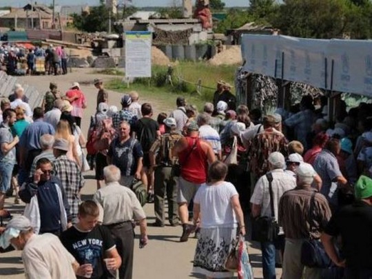 линия разграничения в Станице Луганской