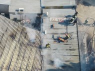 Пожар на рынке возле метро "Дарница" в Киеве показали с воздуха: опубликованы фото и видео