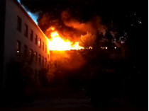 Пожар в школе в Берегово