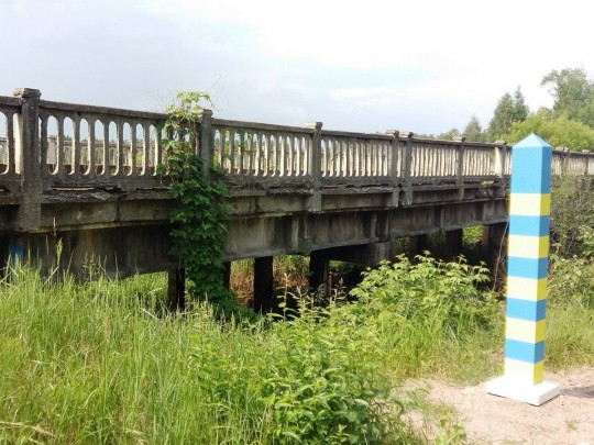 Мост на границе с Беларусью
