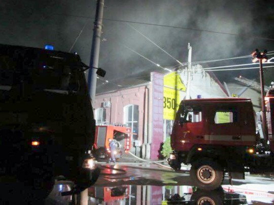 пожар в отеле Токио Стар в Одессе