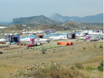 ткрритория фестиваля в районе Судака
