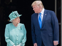 Королева Елизавета и Дональд Трамп