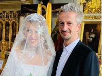 Ксения Собчак и Константин Богомолов на венчании