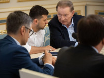 Леонид Кучма на встрече с президентом Зеленским