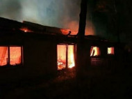 Под Киевом сожгли дом Гонтаревой: фото с места ЧП