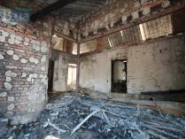 сгоревший дом Гонтаревой