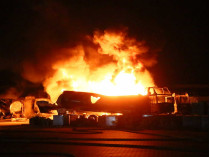 Пожар на Лесном в Киеве