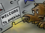 Посторонним вход воспрещен: историю с визами людям Путина в США высмеяли карикатурой