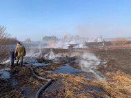 Под Киевом вторые сутки тушат пожар на торфяниках: фото и подробности