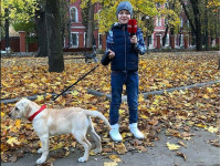Кирилл Пацеля c собакой