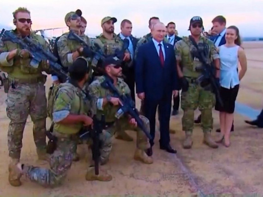 Путин с бразильским спецназом