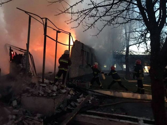 пожар в воинской части в Яворовском районе 