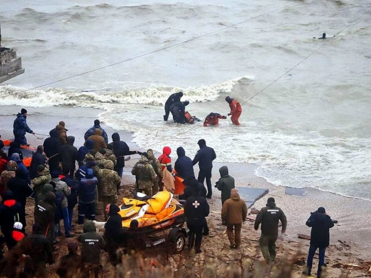 Спасательная операция в Черном море у берегов Одессы