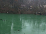 Вода в озере под Киевом стала ядовито-зеленой: сеть озадачили фото