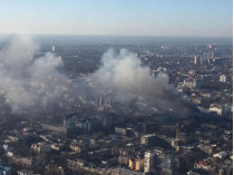 Последствия смертельного пожара в одесском колледже сняли с воздуха (фото, видео)