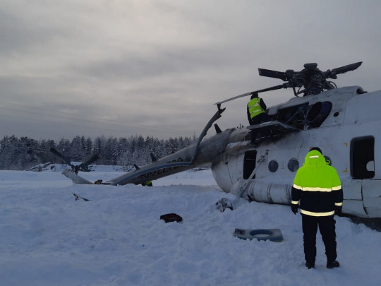 В Красноярском крае упал вертолет Ми-8