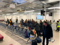 Украинцы в аэропорту Берлина 