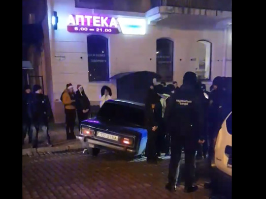 стрельба в центре Одессы в новогоднюю ночь