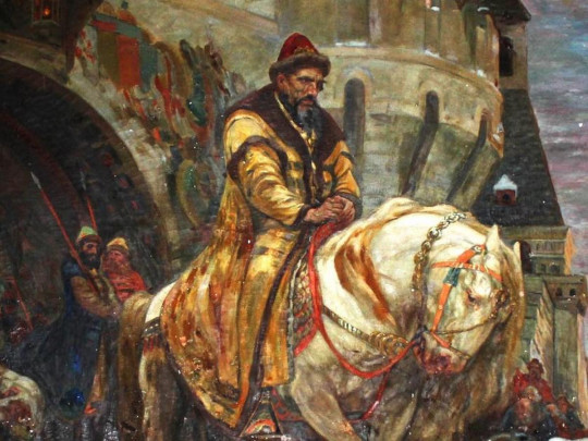 картина Тайный выезд Ивана Грозного перед опричниной