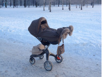 Детская коляска зимой