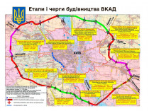 Большая кольцевая дорога Киева карта