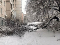 снегопад в Донецке