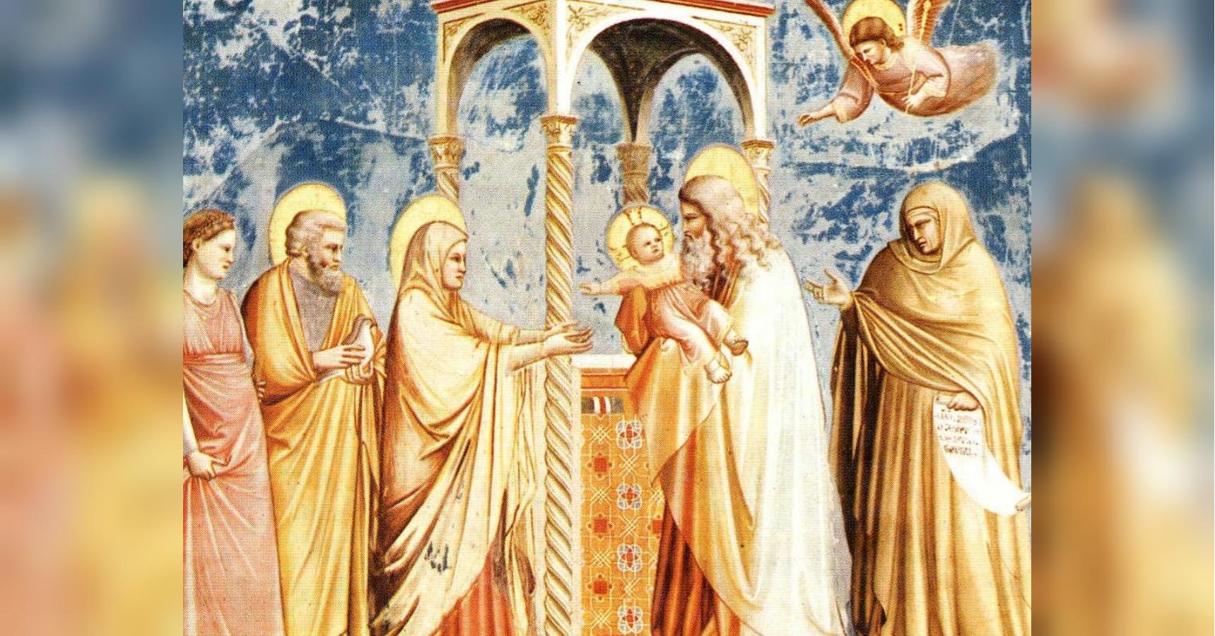Фреска сретенье господне выполненная в 1465 году. Сретение Иисуса Христа. Джотто. Джотто ди Бондоне Введение во храм. Икона Сретение Господа Иисуса Христа.