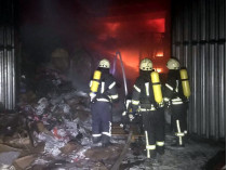 пожар на складах в Одессе