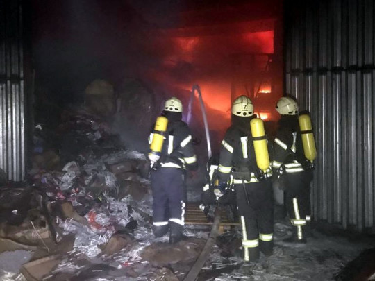 пожар на складах в Одессе