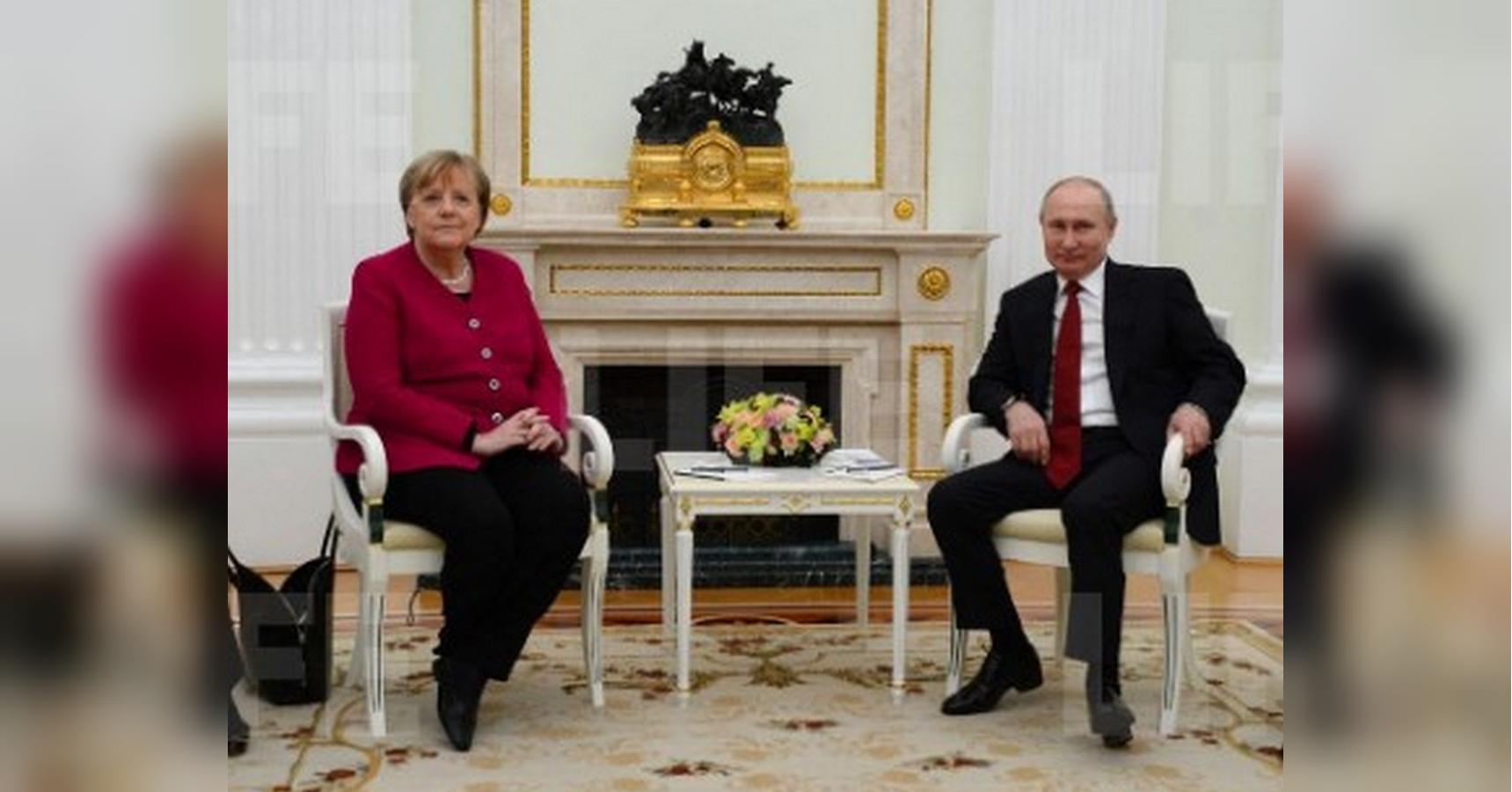 Путин и Меркель в Кремле