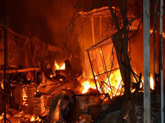 Пожар на 137-м причале Одессы