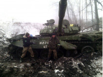 подбитый российский танк