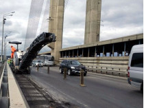 Ремонт на Южном мосту в Киеве 