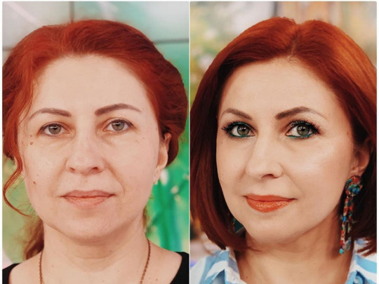 Модный макияж&nbsp;— до и после