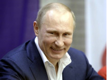 Путин радостный