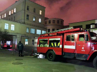 Пожар в больнице в Киеве