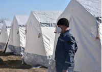 В Днепропетровской области появился палаточный городок для обсервации (фото, видео)