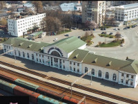 Вокзал в Полтаве во время карантина