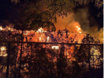 пожар в монастыре в Одессе