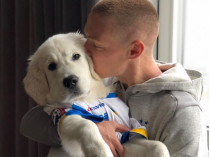 Виктор Цыганков со своей собакой