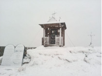 Снег в Карпатах