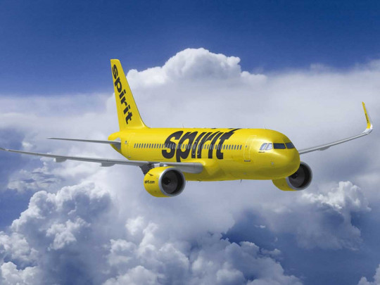 САмолет компании Spirti Airlines