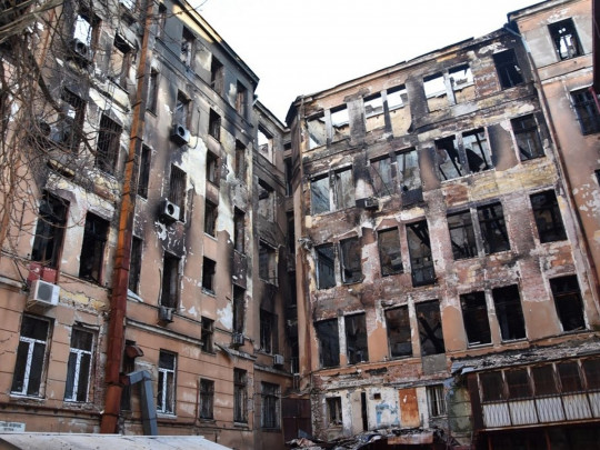 Одесский колледж после пожара 