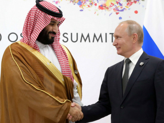 Принц Мухаммед бен Сальман Аль-Сауд и Владимир Путин