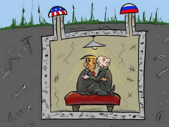 Трамп и Путин в бункере