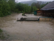 На Прикарпатье из-за сильных ливней затопило село: фото и видео последствий