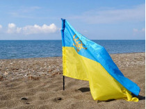 украинский флаг в Крыму