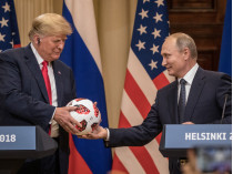 Дональд Трамп и Владимир Путин в Хельсинки